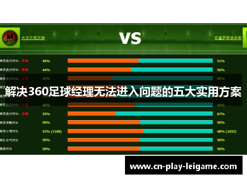 解决360足球经理无法进入问题的五大实用方案